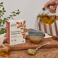 Lost Maples Medium Roast Yaupon – Loose Leaf & Teabag Individually wrapped yaupon teabags