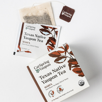 Marfa Dark Roast Yaupon - Loose Leaf & Teabag Individually wrapped yaupon teabags
